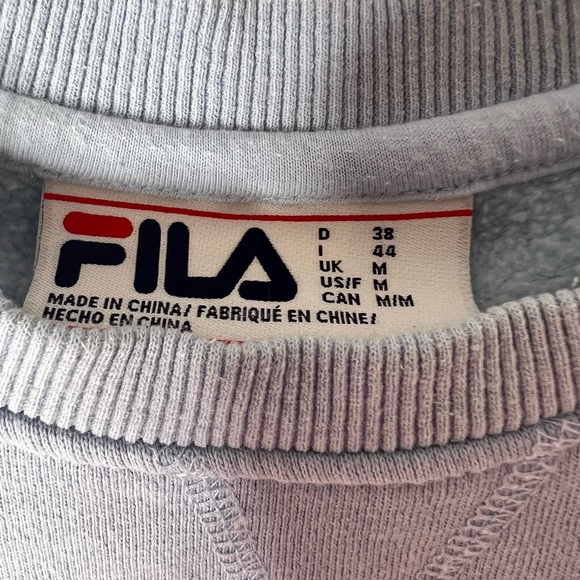 BABY BLUE FILA PULLOVER CREWNECK! - Picture 7 of 7